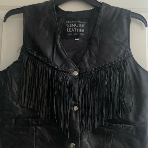 Jackets & Blazers - Genuine Leather Women's Fringe Vest